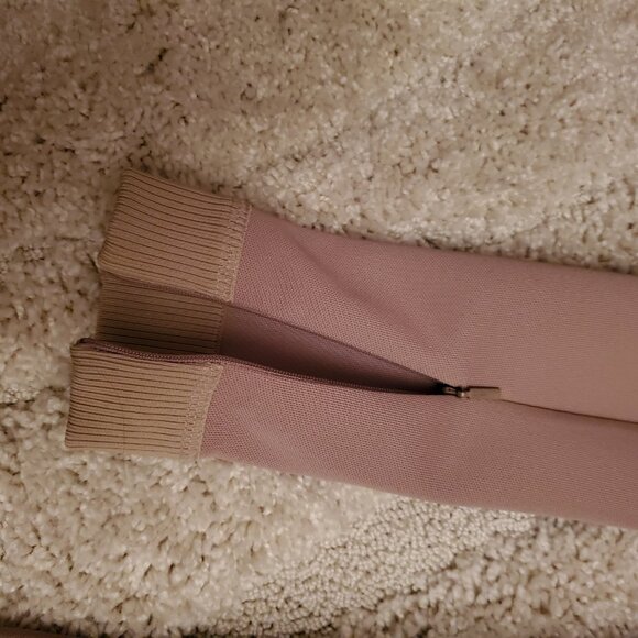 FENDI Beige Jersey Logo Off-Shoulder Midi Dress, IT42 - Picture 4 of 5